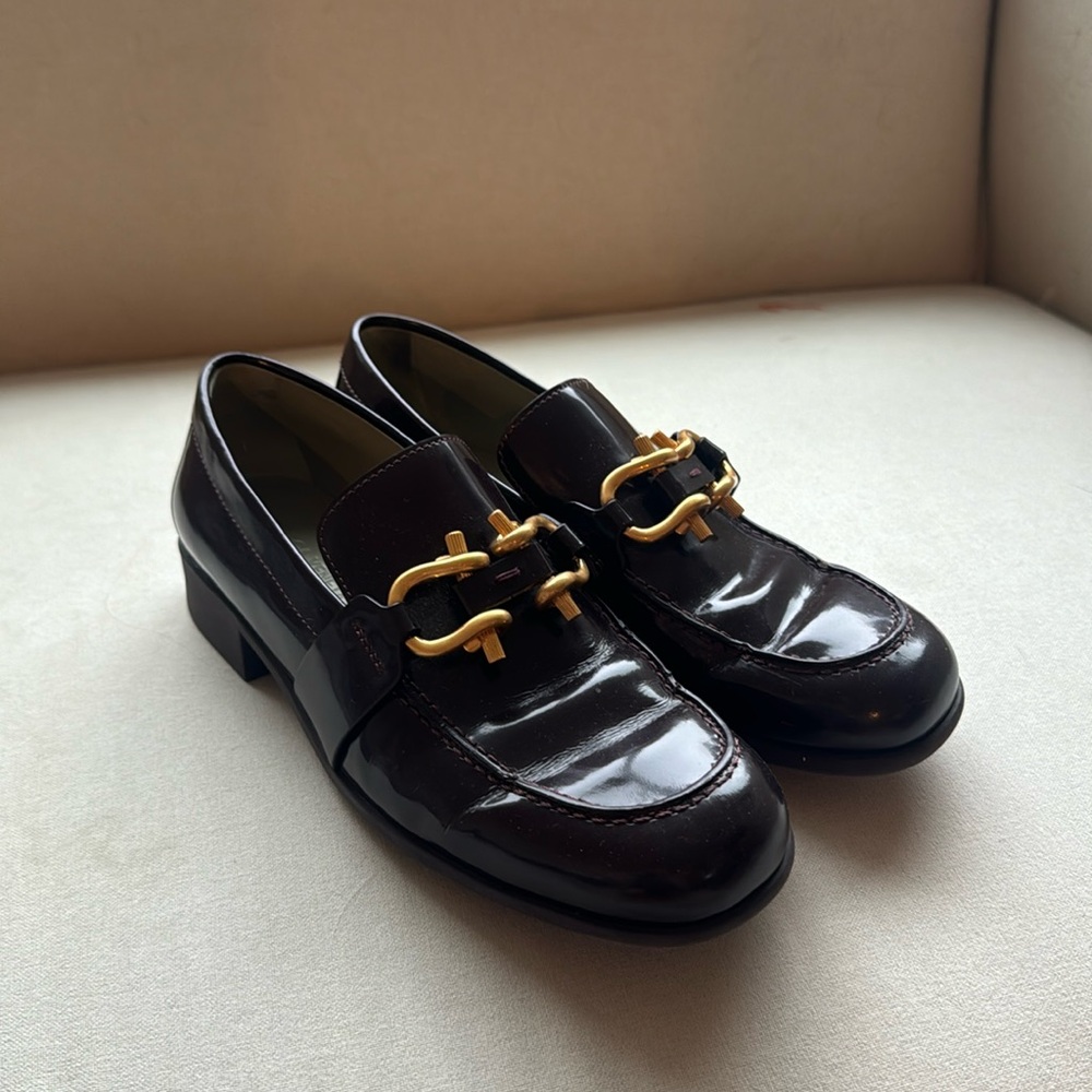 Bottega Veneta Loafers - Burgundy Size 37 1/2